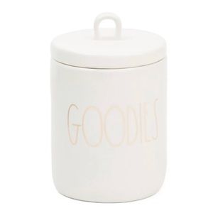 Rae Dunn “Goodies” Loop Container Canister Gold Lettering New NIB